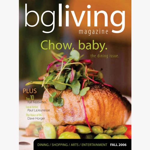 BG Living Magazine: Cover Design. Client: Insight Advertising, Bowling Green OH